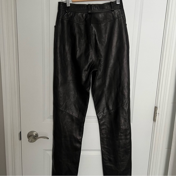 Danier genuine leather straight leg pants size 4 - Picture 5 of 10